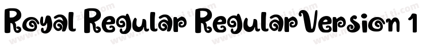 Royal Regular RegularVersion 1000字体转换